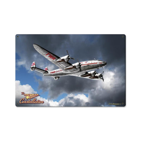 Lockheed Constellation Vintage Sign Metal Sign