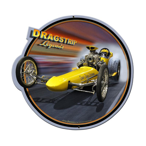 Dragster Legends Vintage Sign Metal Sign