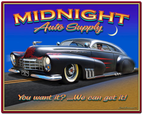 MIDNIGHT-AUTO-SUPPLY-Vintage-Sign-Metal-Sign