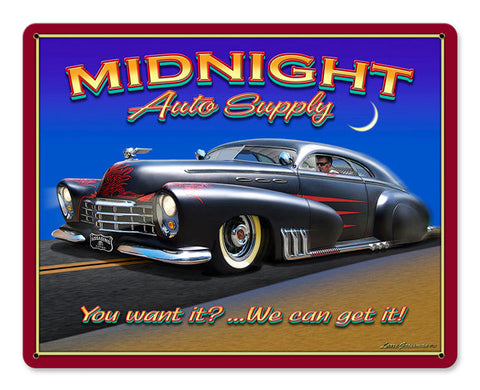MIDNIGHT-AUTO-SUPPLY-Vintage-Sign-Metal-Sign