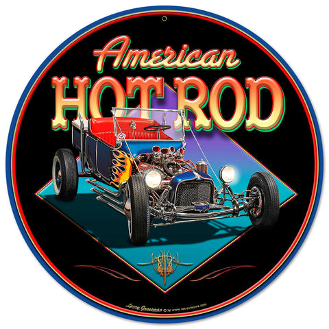 AMERICAN-HOT-ROD-Vintage-Sign-Metal-Sign