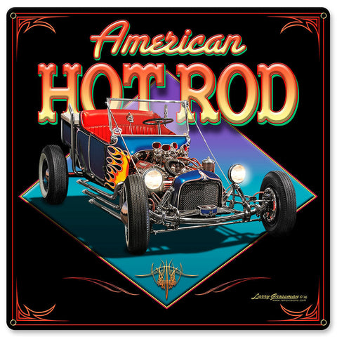 AMERICAN-HOT-ROD-Vintage-Sign-Metal-Sign