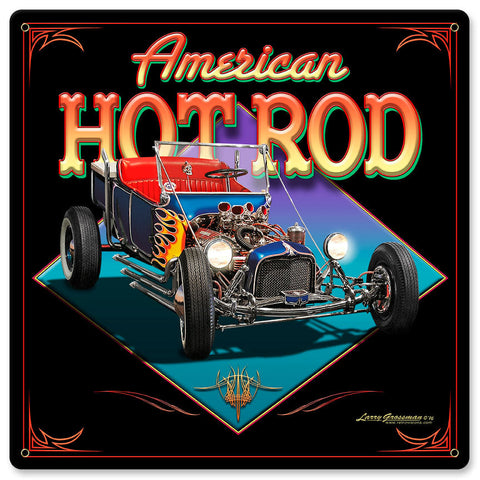 AMERICAN-HOT-ROD-Vintage-Sign-Metal-Sign