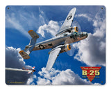 B-25 Mitchell Bomber Vintage Sign Metal Sign