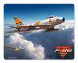 F-86 Saber Jet 15X12 Vintage Sign Metal Sign