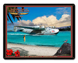 CLIPPER AIRPLANE Vintage Sign Metal Sign