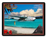 CLIPPER AIRPLANE Vintage Sign Metal Sign
