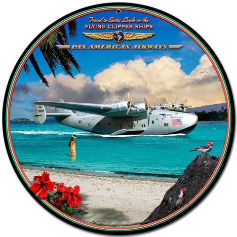 CLIPPER-AIRPLANE-Vintage-Sign-Metal-Sign