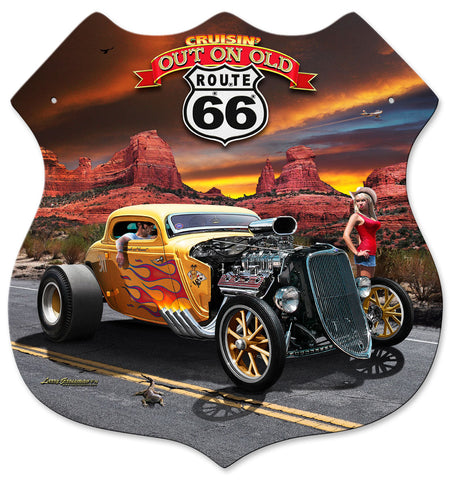 OUT-ON-ROUTE-66-Vintage-Sign-Metal-Sign
