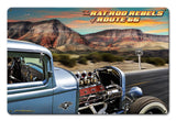 RAT ROD REBELS Vintage Sign Metal Sign