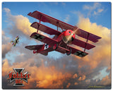 Fokker Tri-Plane Vintage Sign Metal Sign