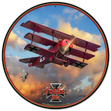 Fokker Tri-Plane Vintage Sign Metal Sign