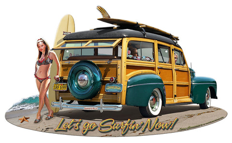 1946 Woodie Vintage Sign Metal Sign