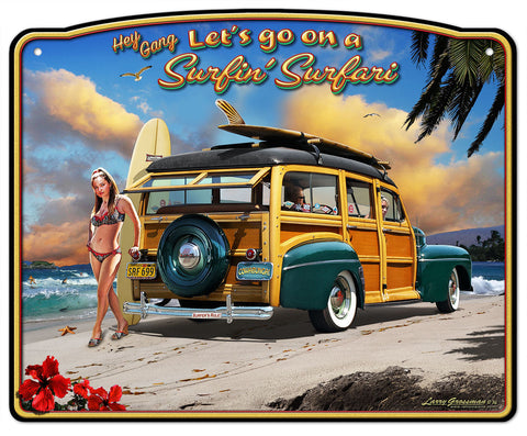 SURFIN'-SAFARI-Vintage-Sign-Metal-Sign