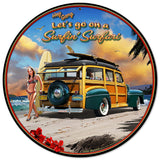 SURFIN' SAFARI Vintage Sign Metal Sign