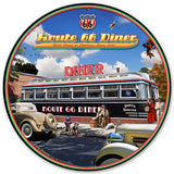 1936 ROUTE 66 DINER Vintage Sign Metal Sign