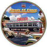 1936 ROUTE 66 DINER Vintage Sign Metal Sign