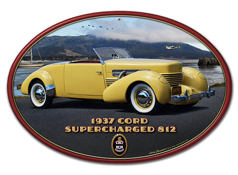 1937-CORD-812-Vintage-Sign-Metal-Sign