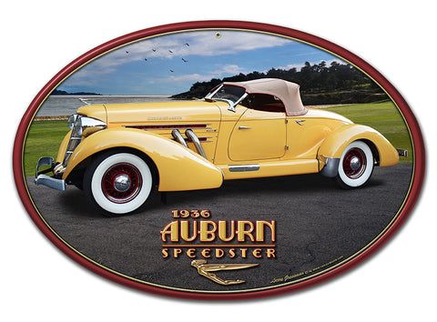 1936 AUBURN SPEEDSTER Vintage Sign Metal Sign