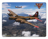 B-17 Flying Fortress Vintage Sign Metal Sign