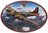 B-17 Flying Fortress Vintage Sign Metal Sign