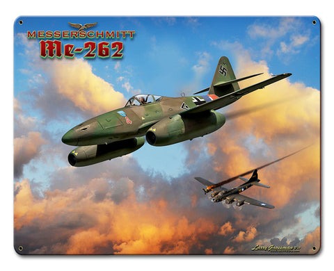 Me-262 Jet Metal Sign