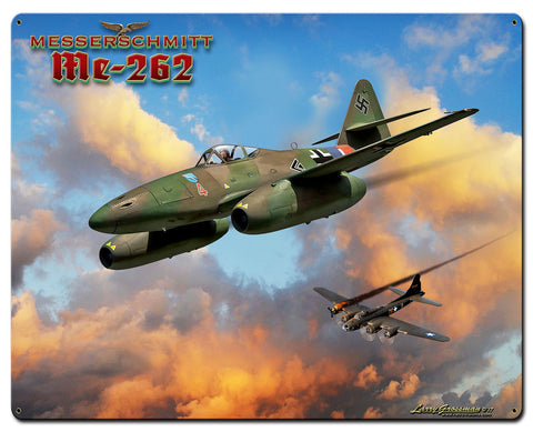 Me-262 Jet Metal Sign