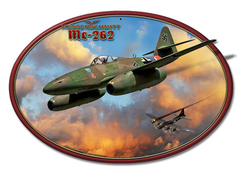 Me-262 Jet Vintage Sign Metal Sign