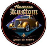 American Kustom Vintage Sign Metal Sign
