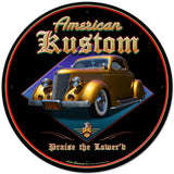 American Kustom Vintage Sign Metal Sign