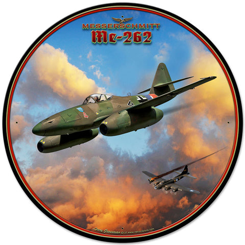 Me-262 Jet Vintage Sign Metal Sign