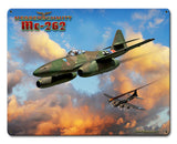 Me-262 Jet Vintage Sign Metal Sign