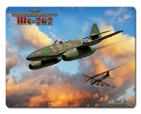 Me-262 Jet Vintage Sign Metal Sign