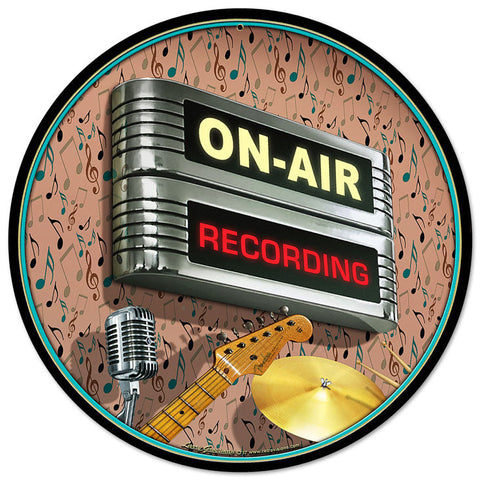 ON-AIR-Recording-Vintage-Sign-Metal-Sign