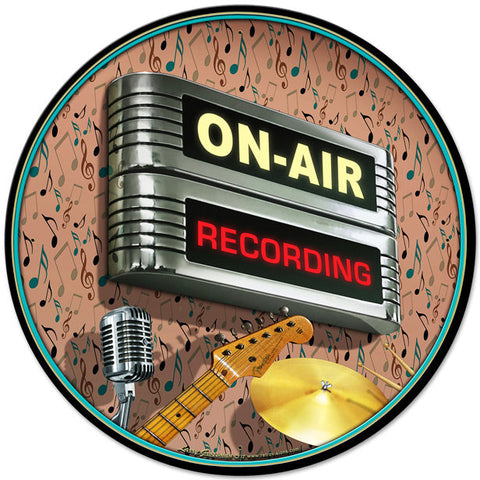 ON-AIR-Recording-Vintage-Sign-Metal-Sign