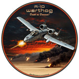 A-10 Warthog Metal Sign