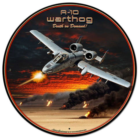 A-10 Warthog Metal Sign