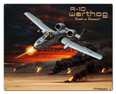 A-10 Warthog Metal Sign