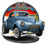 1941 S.W.C. Willys Gasser Metal Sign