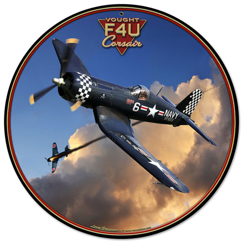 Corsair F4U Metal Sign