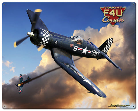 Corsair F4U Metal Sign