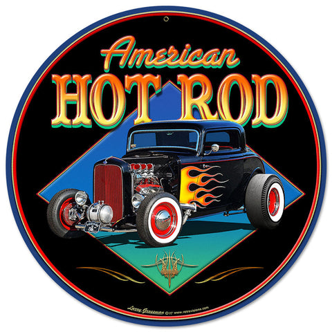 American-Hot-Rot-'32-Metal-Sign