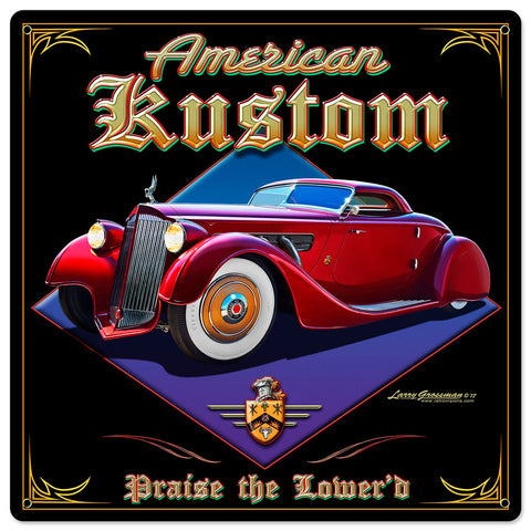 American Kustom Metal Sign