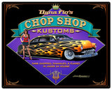 Dyna Flo's Kustom Shop Vintage Sign Metal Sign