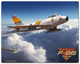 F-86 Saber Jet Vintage Sign Metal Sign