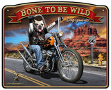 Bone To Be Wild Vintage Sign Metal Sign