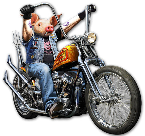 Goin' Hog Wild Vintage Sign Metal Sign