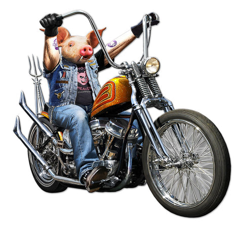 Goin' Hog Wild Vintage Sign Metal Sign