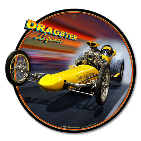 Dragster Legends Vintage Sign Metal Sign