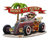 Bone to Surf Vintage Sign Metal Sign